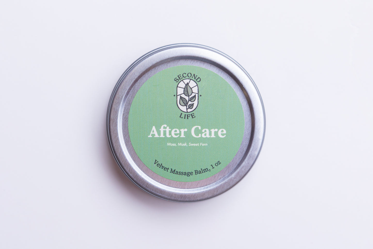 Velvet Massage Balm - After Care: Moss & Sweet Fern - 1 oz tin