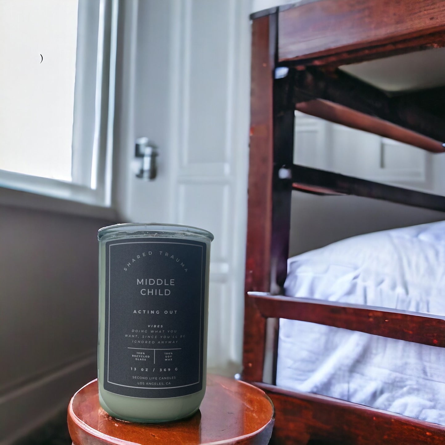 Shared Trauma Candles - Layoffs - 13 Oz Crackling Wood Wick - Ginger & Saffron