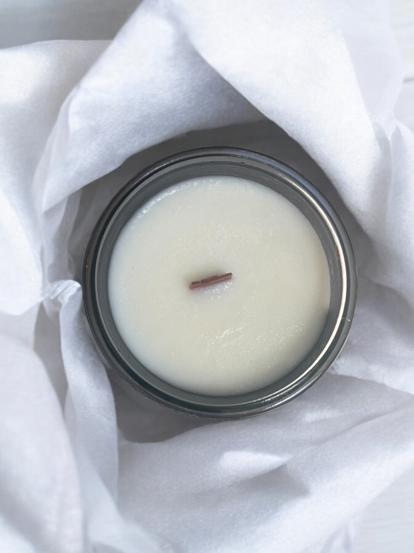 Shared Trauma Candles - Capitalism - 13 Oz Crackling Wood Wick - Tulips & Gardenia