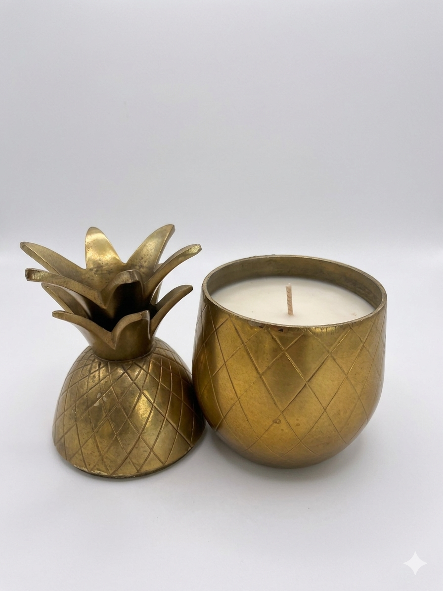 Golden Hour Pineapple Margarita Candle - One of a Kind - 8 oz