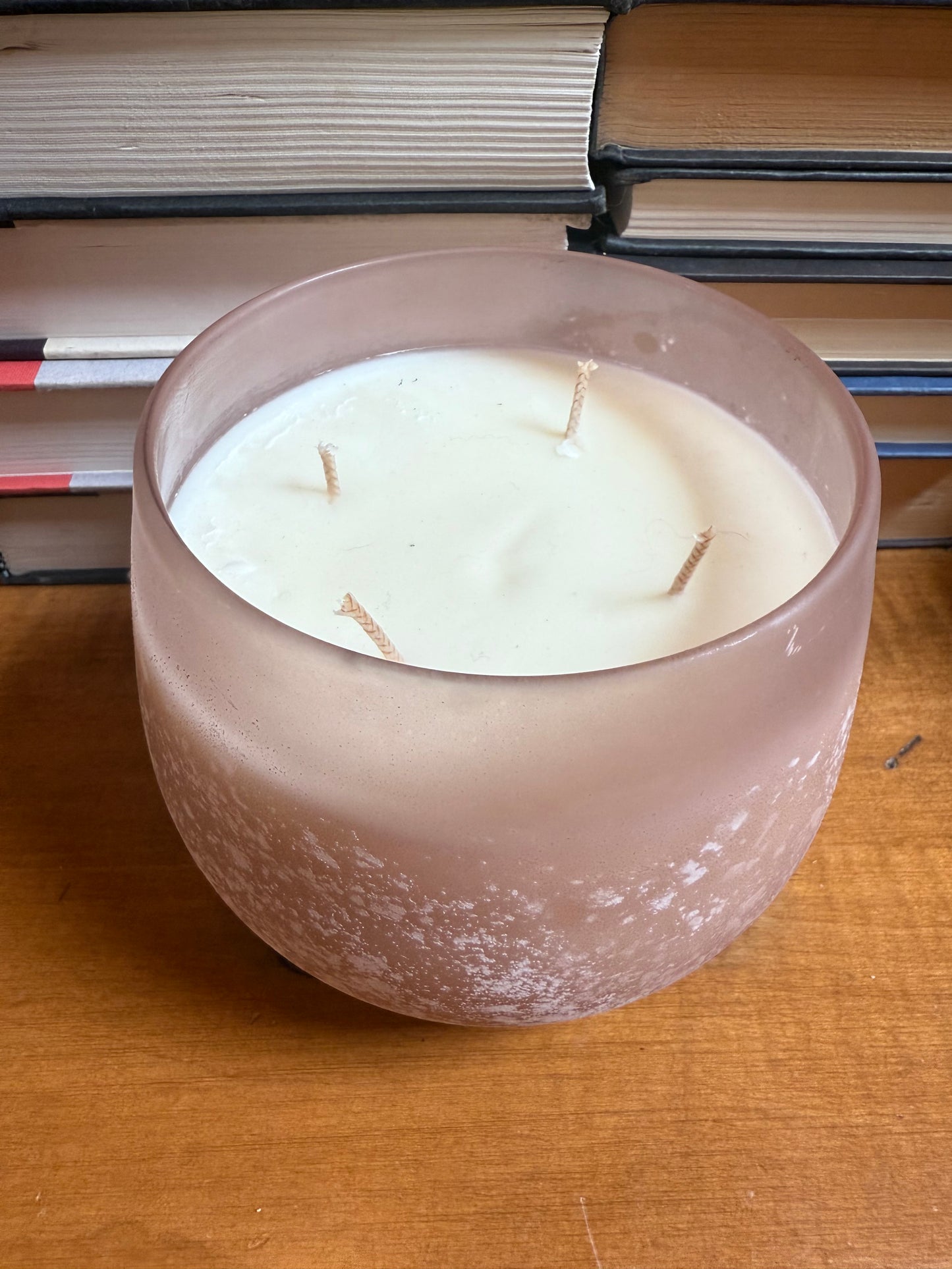 Spiced Negroni candle - 32 oz - Frosted Purple Lotus Bowl