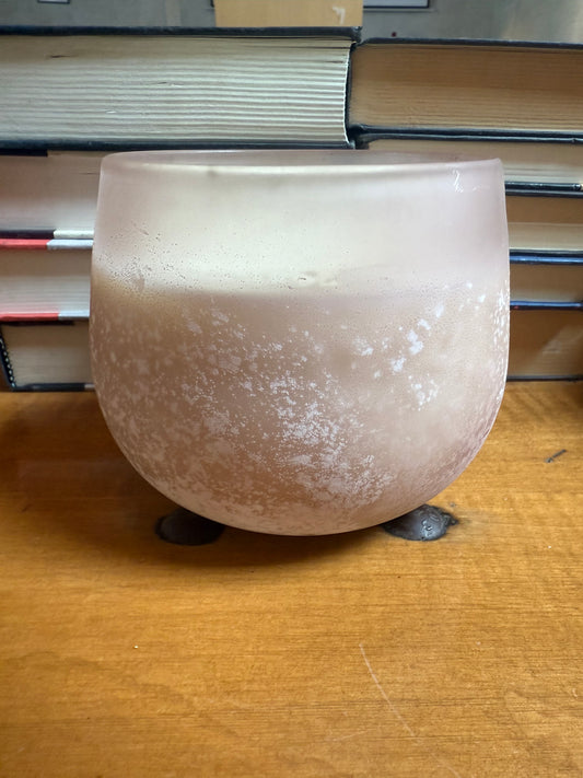 Spiced Negroni candle - 32 oz - Frosted Purple Lotus Bowl