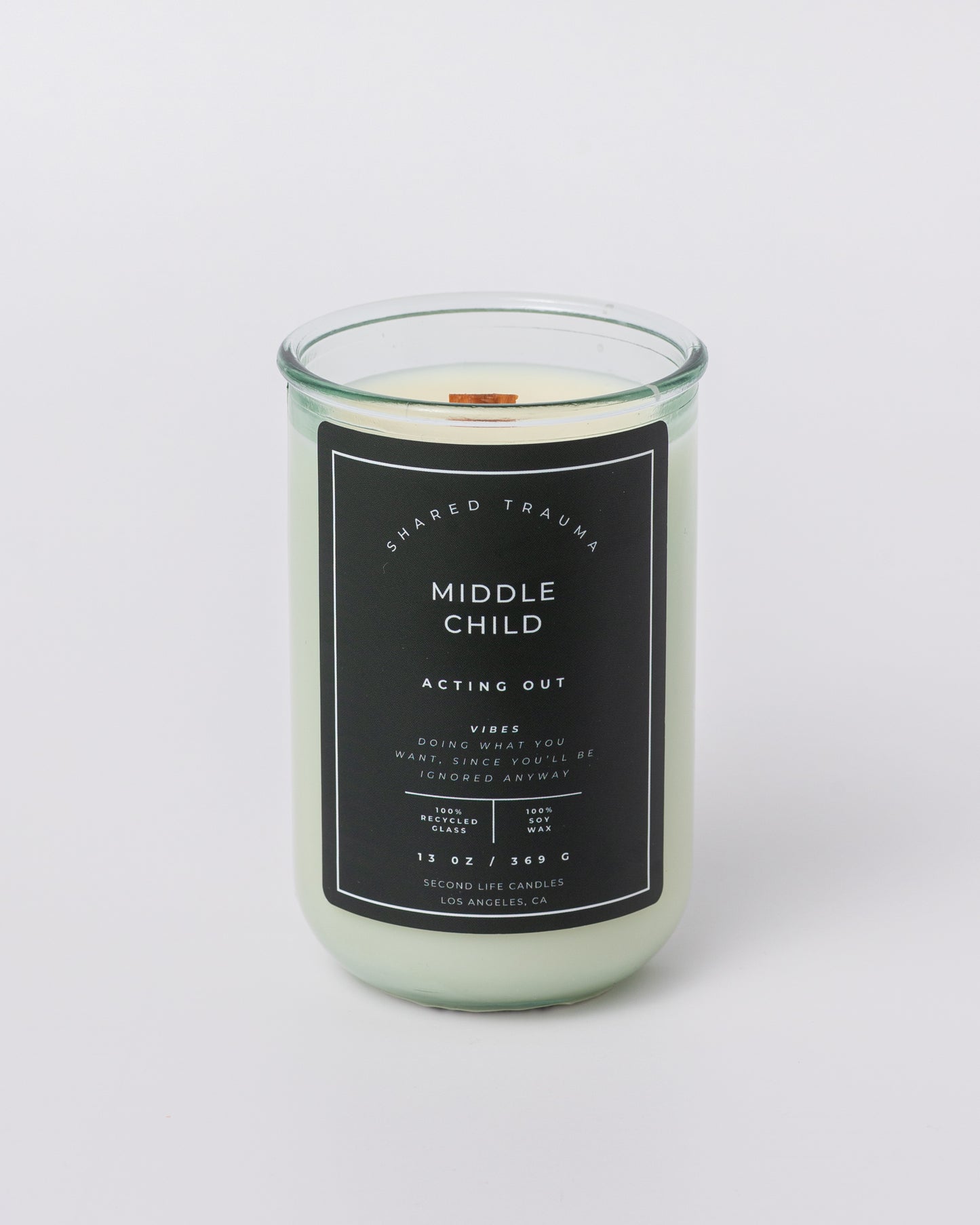 Shared Trauma Candles - Layoffs - 13 Oz Crackling Wood Wick - Ginger & Saffron