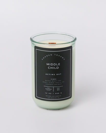 Shared Trauma Candles - Layoffs - 13 Oz Crackling Wood Wick - Ginger & Saffron