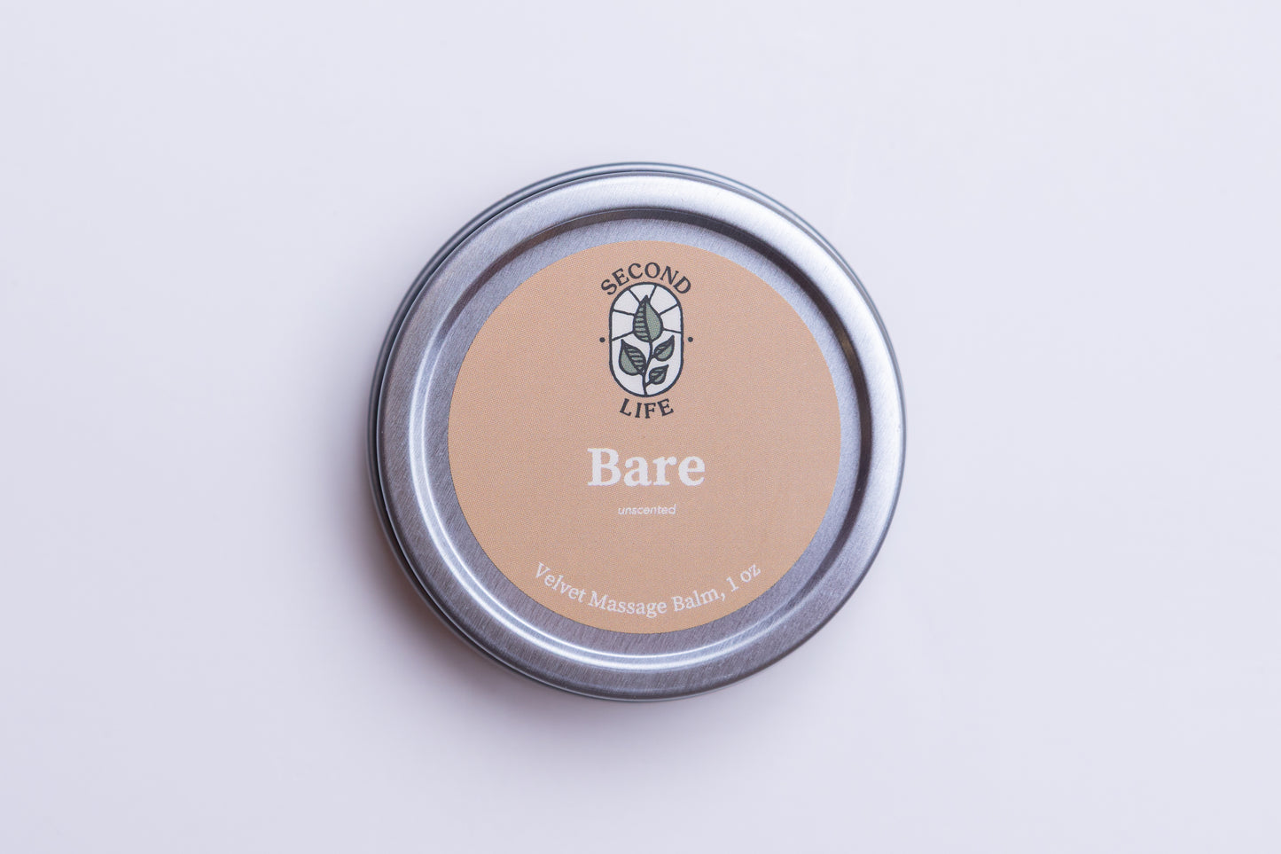 Velvet Massage Balm - Bare: Unscented - 1 oz tin