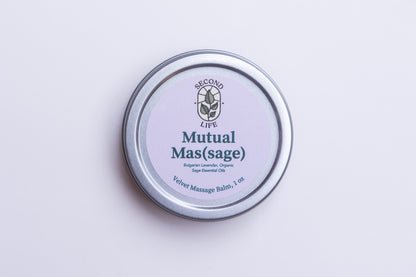 Velvet Massage Balm - Mutual Mas(sage): Lavender & Sage - 1 oz tin