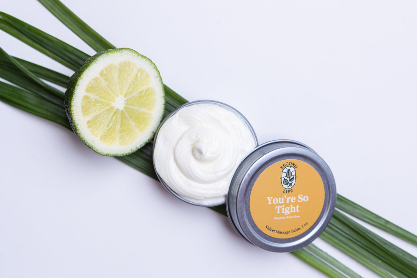 Velvet Massage Balm - You're So Tight: Bergamot and Vetiver - 1 oz tin