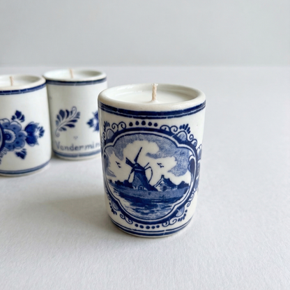 Kanpai Collection - 1-oz candles in heirloom Sake cups (Set of 3) - One of a Kind